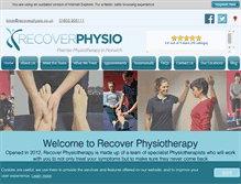 Tablet Screenshot of norwich-physio.com